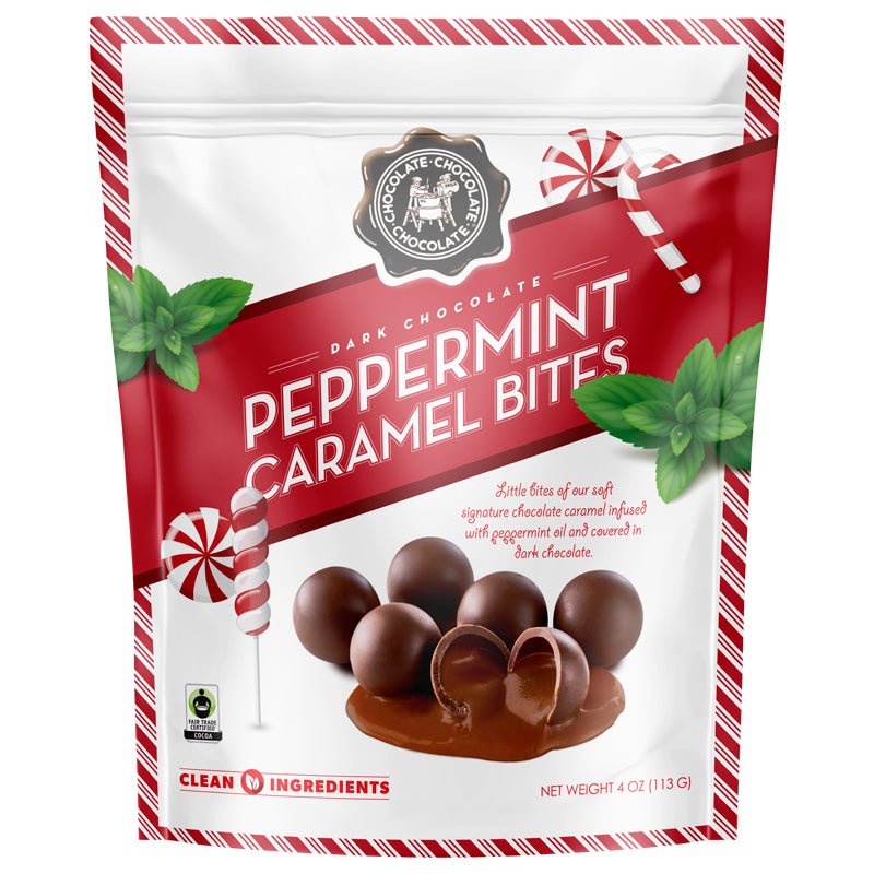 Dark Peppermint Caramel Bites 3.5 OZ